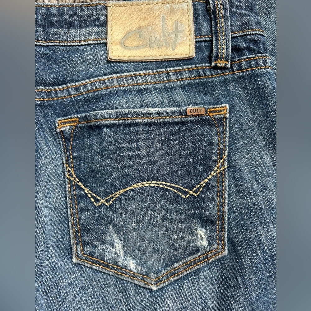 Cult of Individuality Women’s Distressed Straight Leg Y2K Jeans size 29 - Picture 8 of 12